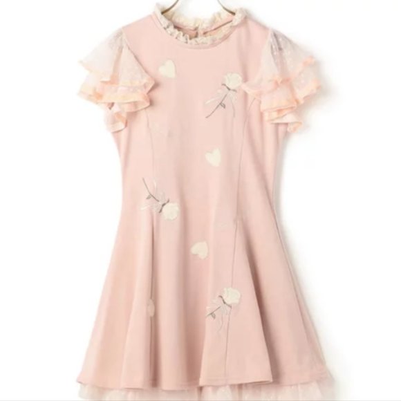 LIZ LISA Velour Appliqué Dress 2017 - Picture 1 of 1